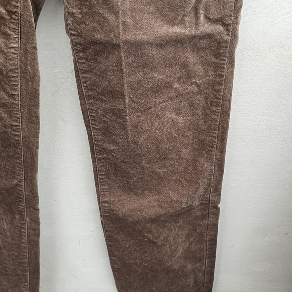 Laura Ashley brown soft velvet  feel straight leg trousers size 12 - Picture 4 of 4
